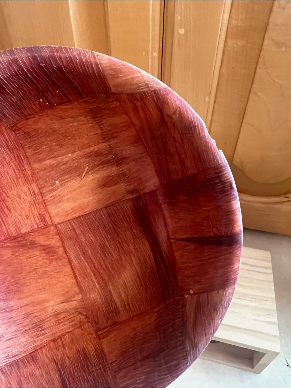 MCM Woven Wood Bowls